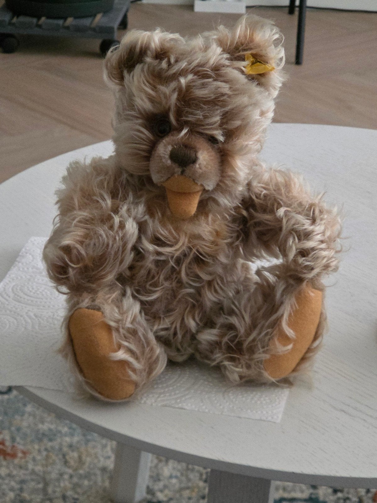 Leuke mohair beer Zotty van Steiff, Ophalen of Verzenden, Zo goed als nieuw, Stoffen beer, Steiff