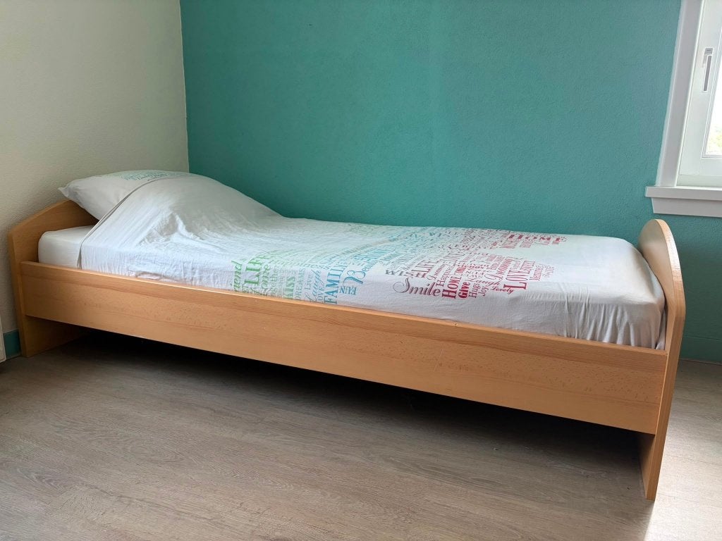 Bed 1 persoon, Ophalen, Gebruikt, 90 cm, Eenpersoons