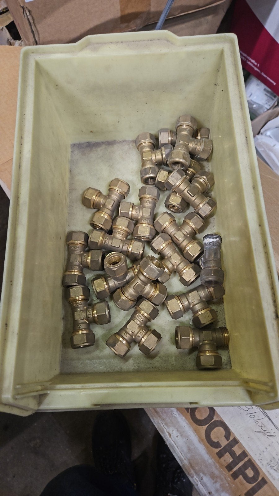 bakje koperen koppelingen, Ophalen of Verzenden, Overige typen
