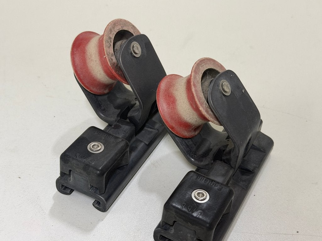 2 x Genuaslede 25 mm, Watersport en Boten, Accessoires en Onderhoud, Ophalen of Verzenden, Gebruikt, Lijn of Blok