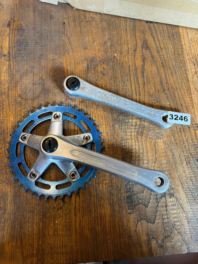 Oldschool BMX crankset SR Japan Surgino tandwiel, Fietsen en Brommers, Ophalen of Verzenden, BMX, Crankstel of Pedalen