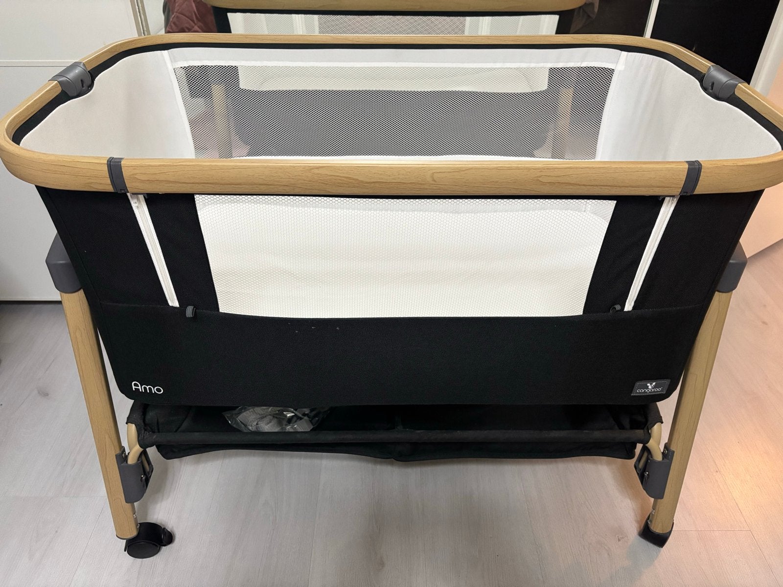 Cangaroo Amo black Co-sleeper, Ophalen, Zo goed als nieuw, Wieg