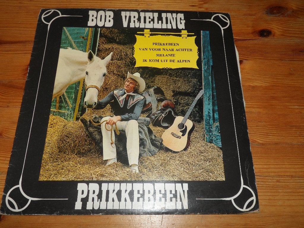 Telstar - bob vrieling - prikkebeen - gesigneerd!, LP, Gebruikt, Ophalen of Verzenden, Levenslied of Smartlap