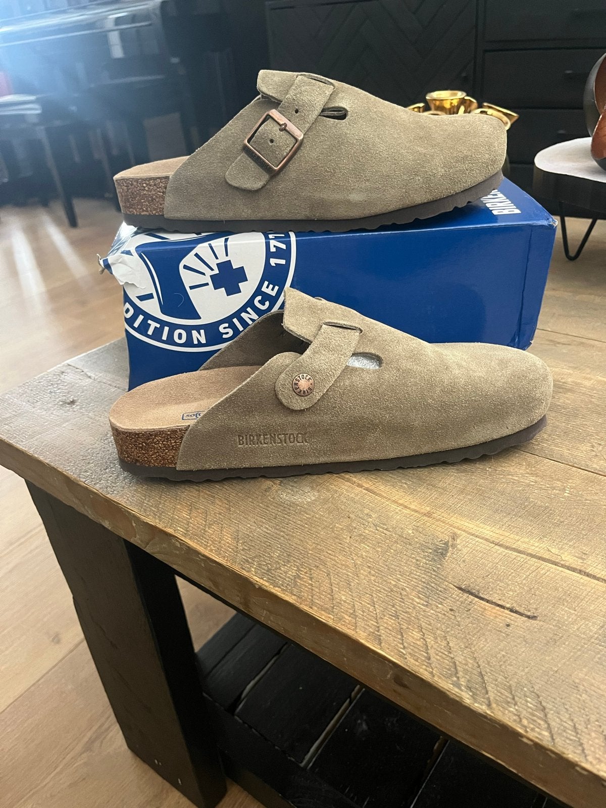 Nieuwe Birkenstock muiltjes, maat 41, met doos, Kleding | Dames, Schoenen, Ophalen of Verzenden, Nieuw, Overige kleuren, Sandalen of Muiltjes
