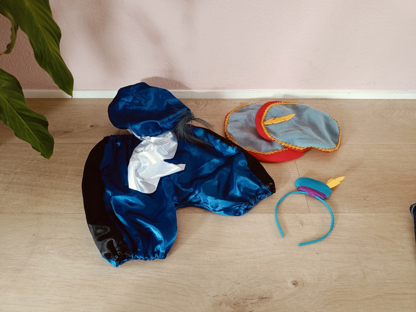 Pietenpakje Sinterklaas - Blauw met accessoires, Ophalen of Verzenden, Gebruikt, 110 t/m 116, Jongen of Meisje