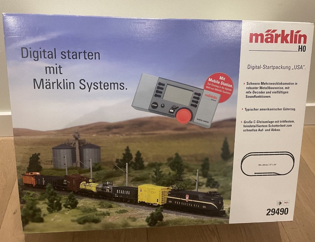 marklin USA startset 29490 GG-1, wagons,rails,mobilestation, Hobby en Vrije tijd, Wisselstroom, Treinset, Ophalen of Verzenden