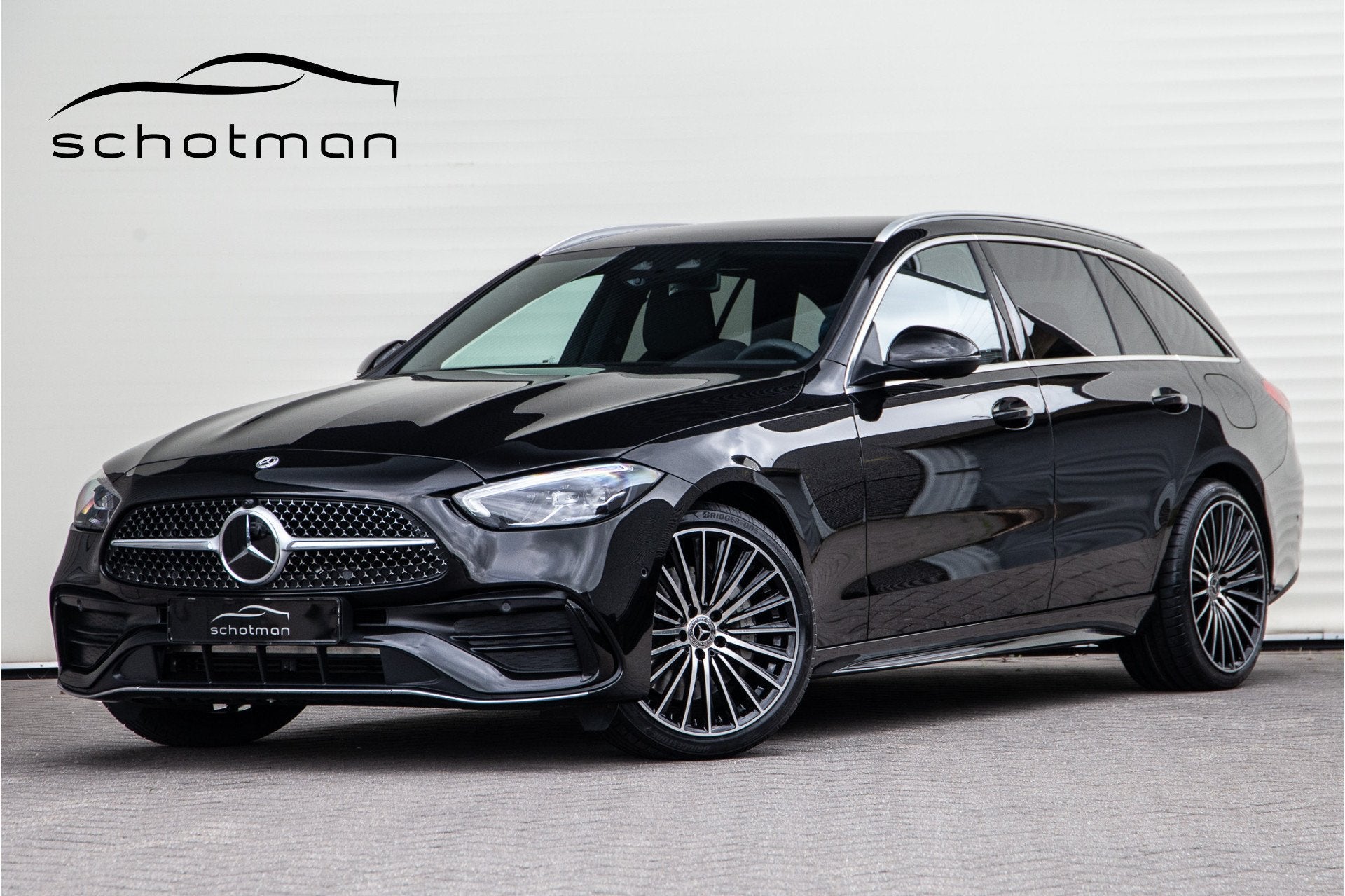 Mercedes-Benz C-Klasse Estate 300 e AMG Line, Distronic, Tre, Auto's, Automaat, Achterwielaandrijving, 4 cilinders, Zwart