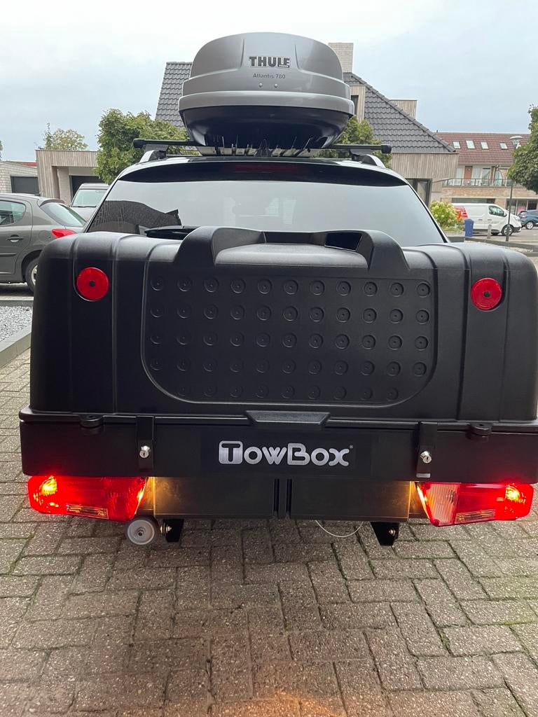 **TE HUUR** Towbow V1 trekhaakkoffer zwart, Ophalen of Verzenden, Zo goed als nieuw