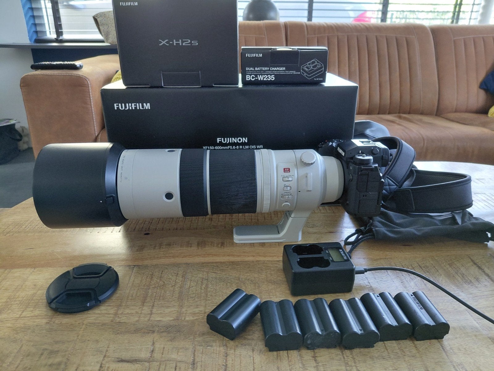 Fuji XH2S Fuji 150 600, Fujifilm, Zonnekap, Zo goed als nieuw, Fujifilm X-mount