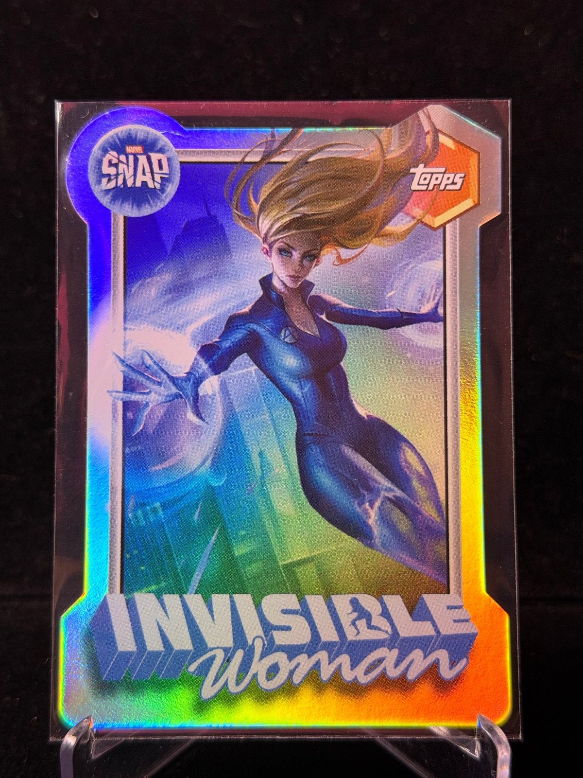 2026 Topps Neon Marvel Snap Die Cut Invisible Woman MA-11, Verzenden, Zo goed als nieuw, Losse kaart, Foil