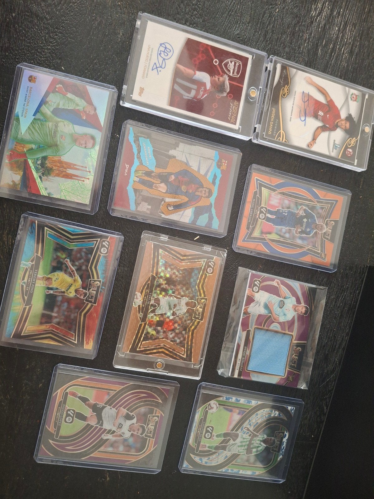 17 kaarten Topps en Panini: Vini Jr o.a, Ophalen of Verzenden, Nieuw, Buitenlandse clubs, Poster, Plaatje of Sticker