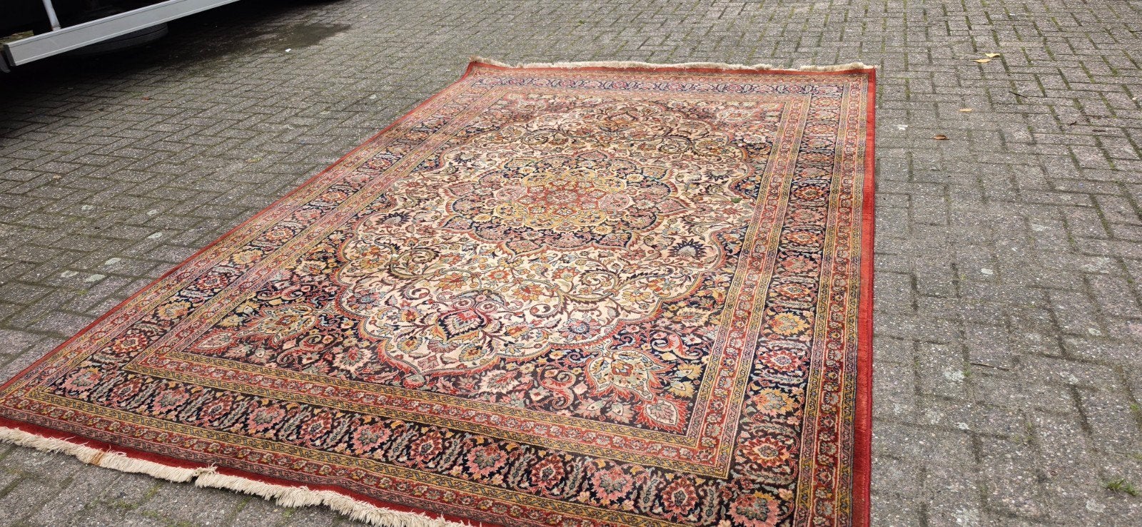 Prachtig groot vintage Perzisch wollen tapijt 300x200!, Perzisch, 200 cm of meer, Ophalen of Verzenden, Zo goed als nieuw