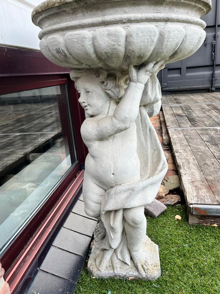 Plantenbak en kruiken mediteraanse tuin, Tuin en Terras, Ophalen, Steen, Gebruikt, Minder dan 60 cm