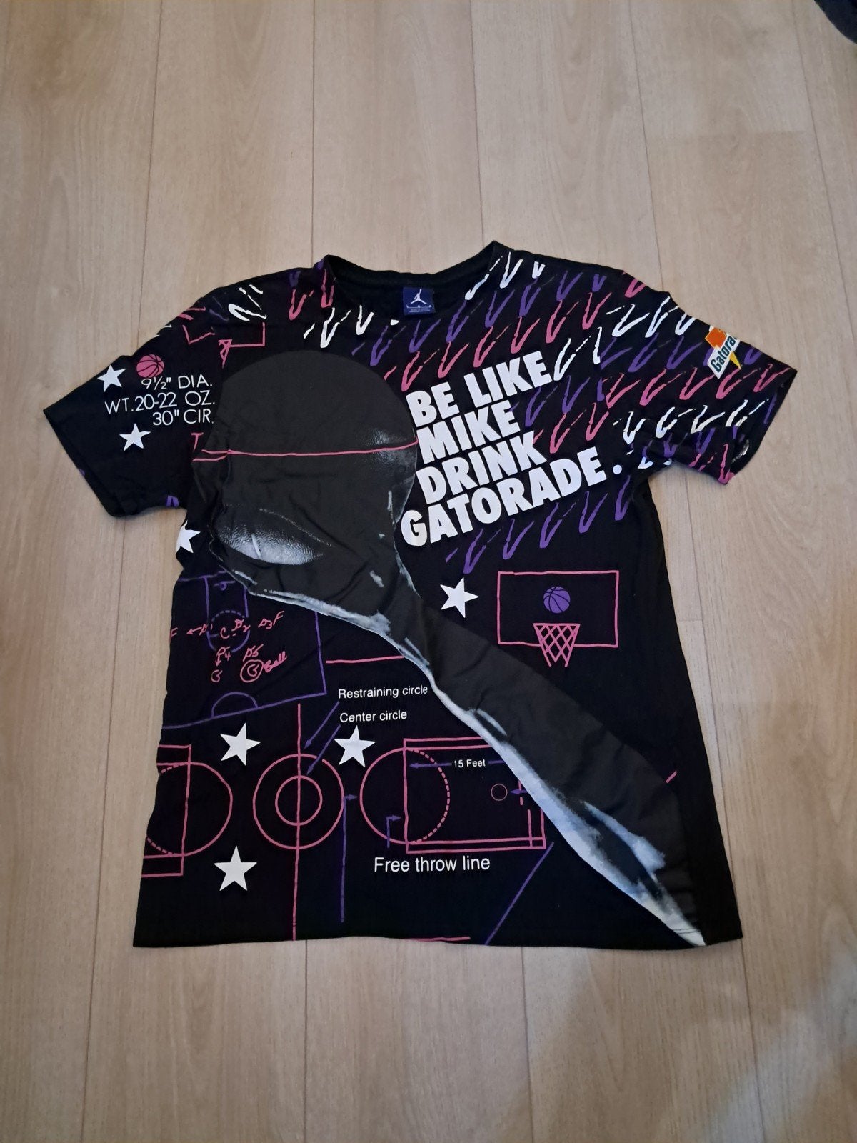 T-shirt vintage jordan, Kleding | Heren, T-shirts, Verzenden, Zo goed als nieuw