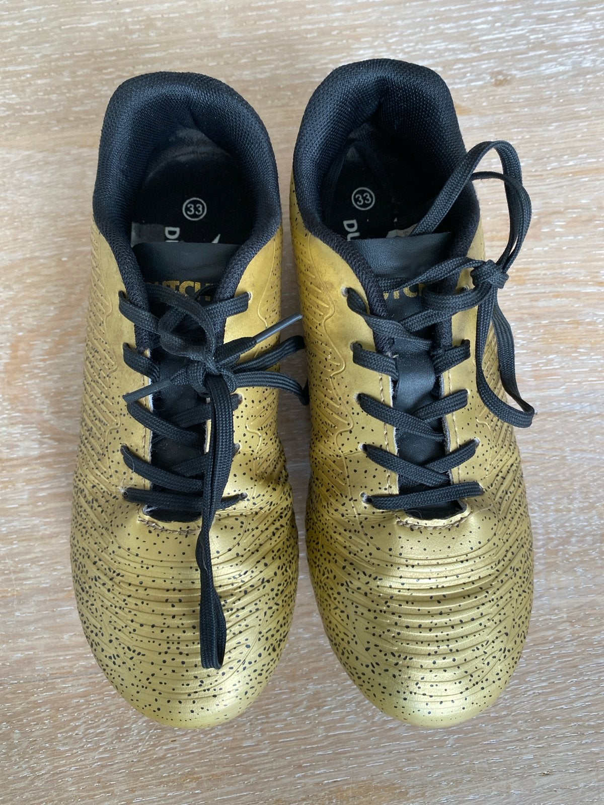 Gouden Voetbalschoenen Maat 33, Ophalen of Verzenden, Gebruikt, Schoenen