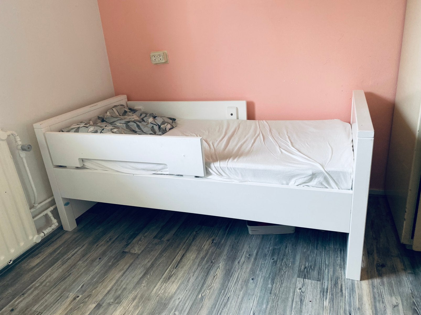Bopita kinderbed peuterbed met matras, Gebruikt, 70 tot 85 cm, 140 tot 160 cm, Ophalen