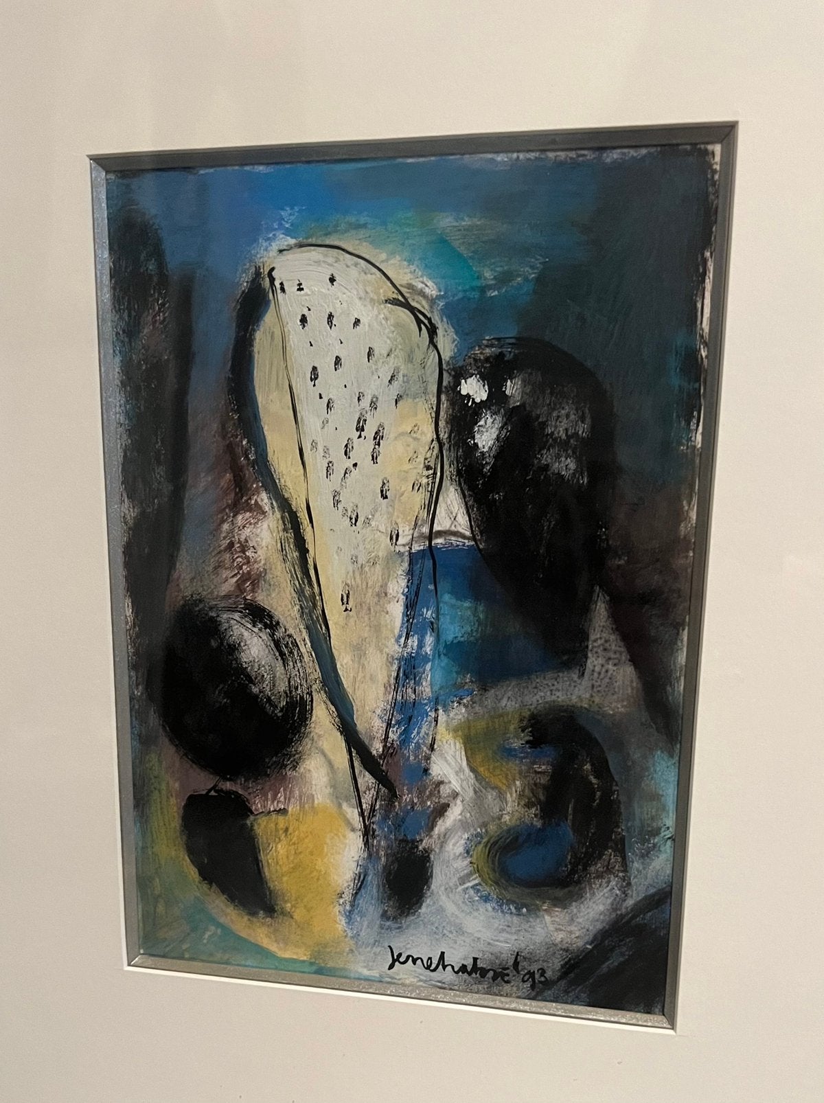 Jerre Hakse Gouache/Acryl schilderij ‘een nieuwe dag’, Ophalen of Verzenden