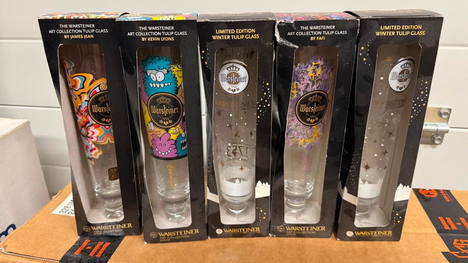 Warsteiner Tulp Glas Limited Special Edition, Ophalen, Nieuw, Meerkleurig, Overige merken