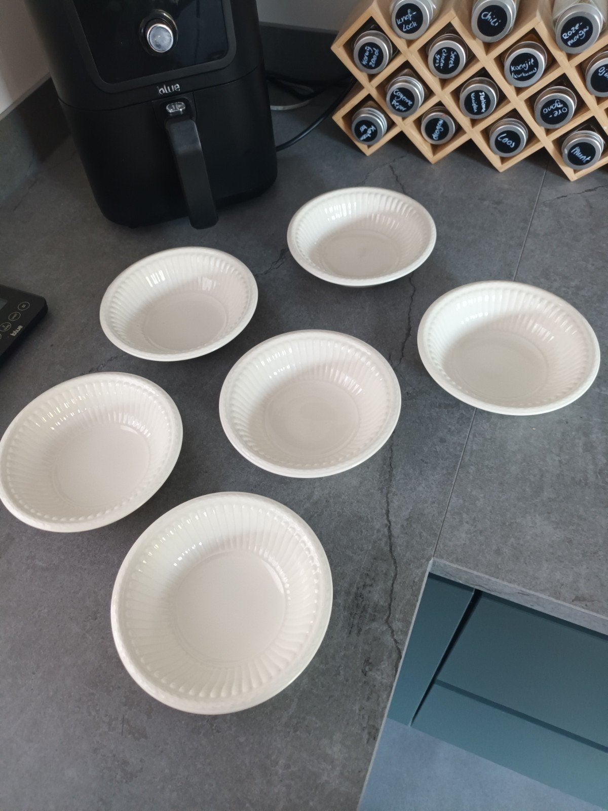 Set van 6 Wedgwood Edme kommen - 16 cm diameter, Huis en Inrichting, Keuken | Servies, Klassiek, Ophalen of Verzenden, Zo goed als nieuw