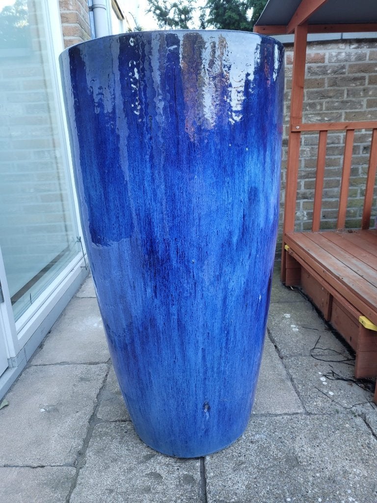 Bloempot, Ophalen, Gebruikt, 40 cm of meer, Rond