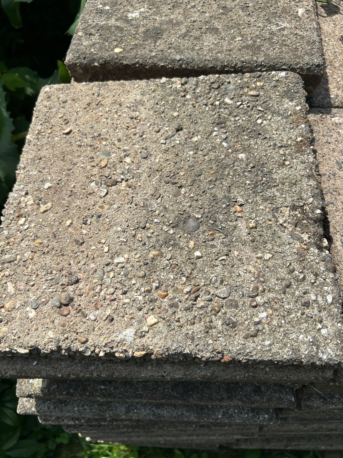 Stoeptegels gratis 205 stuks, Ophalen, Gebruikt, Beton, Terrastegels