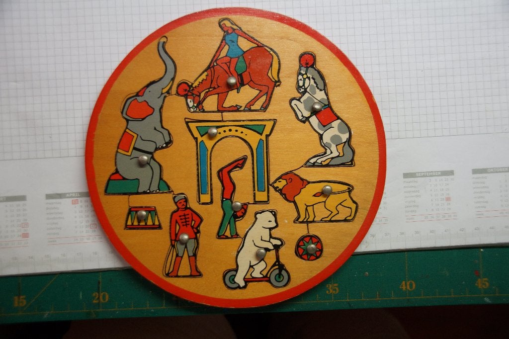 Simplex houten puzzel Circus, Antiek en Kunst, Antiek | Speelgoed, Ophalen of Verzenden