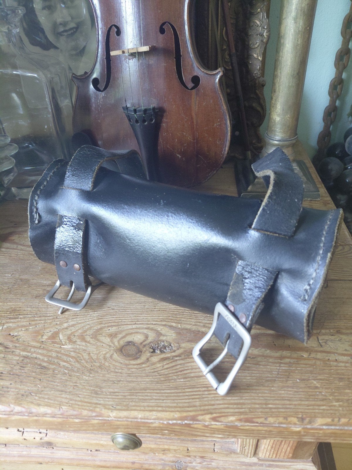Toolbag voor op de  motor vintage, Ophalen of Verzenden