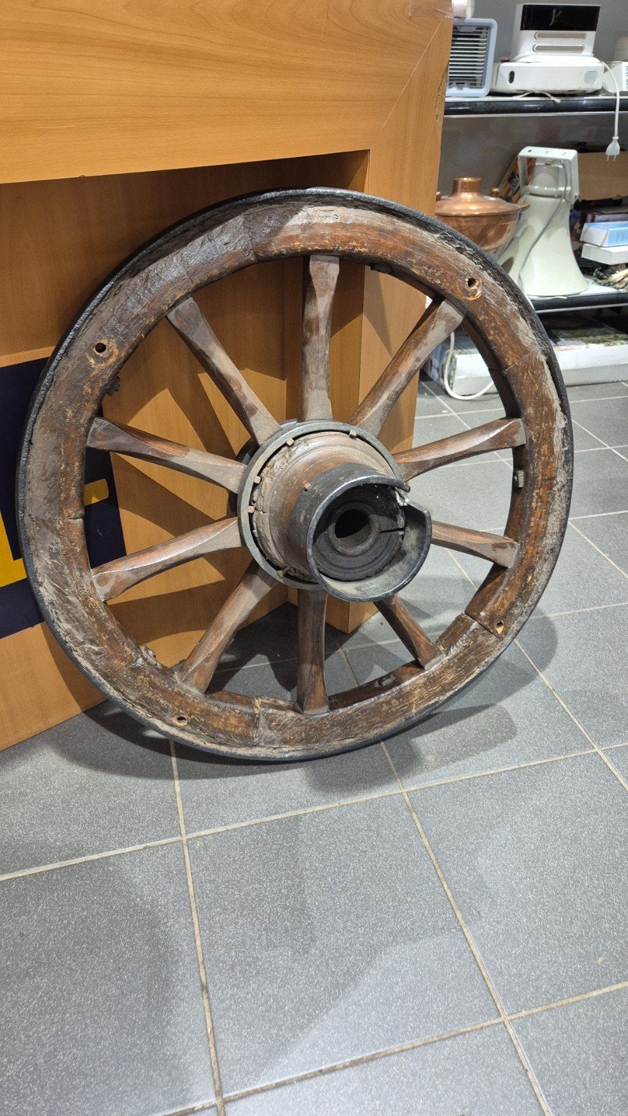 19e eeuws karrewiel, Ophalen