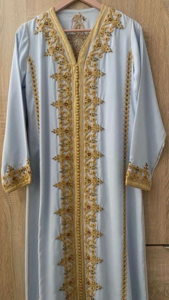 Mooie Kaftan Maat 38, Overige typen, Blauw, Zo goed als nieuw, Ophalen