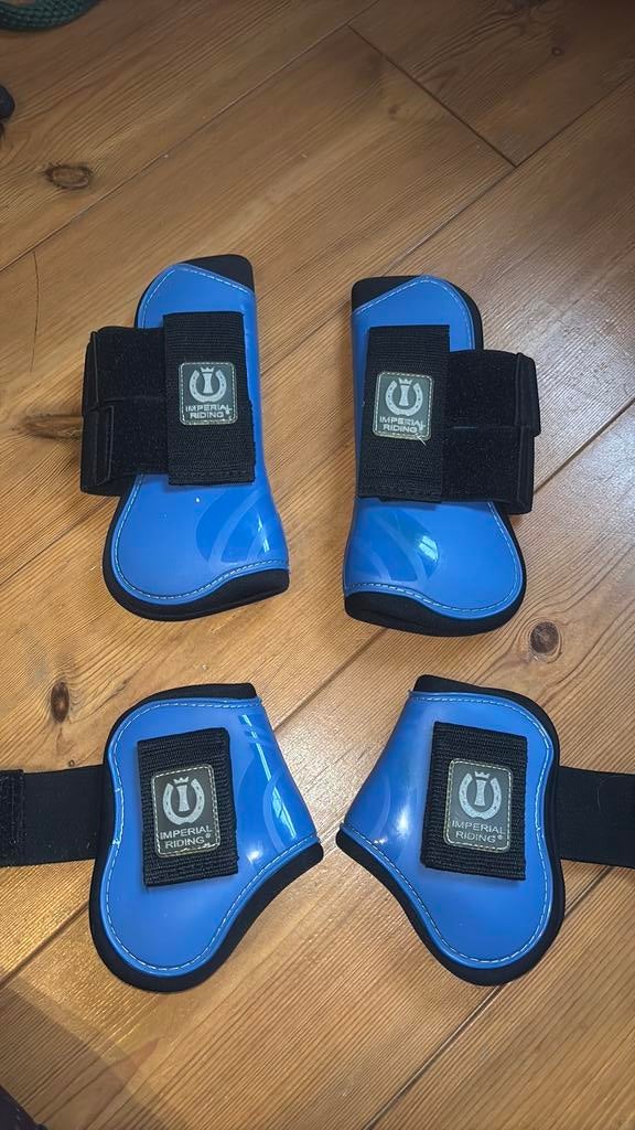 Peesbeschermers set inperial riding blauw full, Dieren en Toebehoren, Paarden en Pony's | Beschermers, Ophalen of Verzenden, Zo goed als nieuw