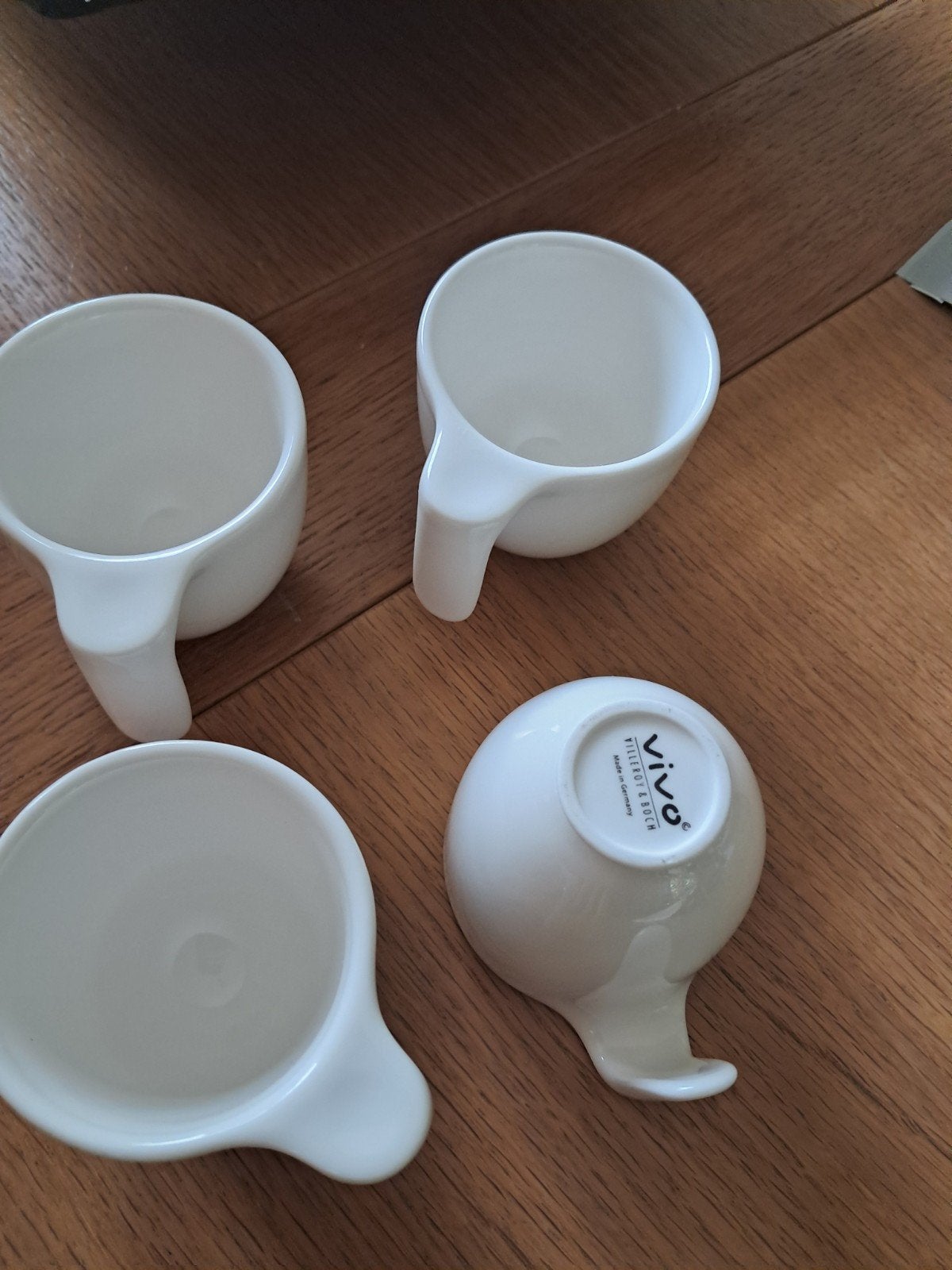 Set van 4 Vivo Villeroy & Boch espresso kopjes, Vivo, Ophalen of Verzenden, Zo goed als nieuw, Modern