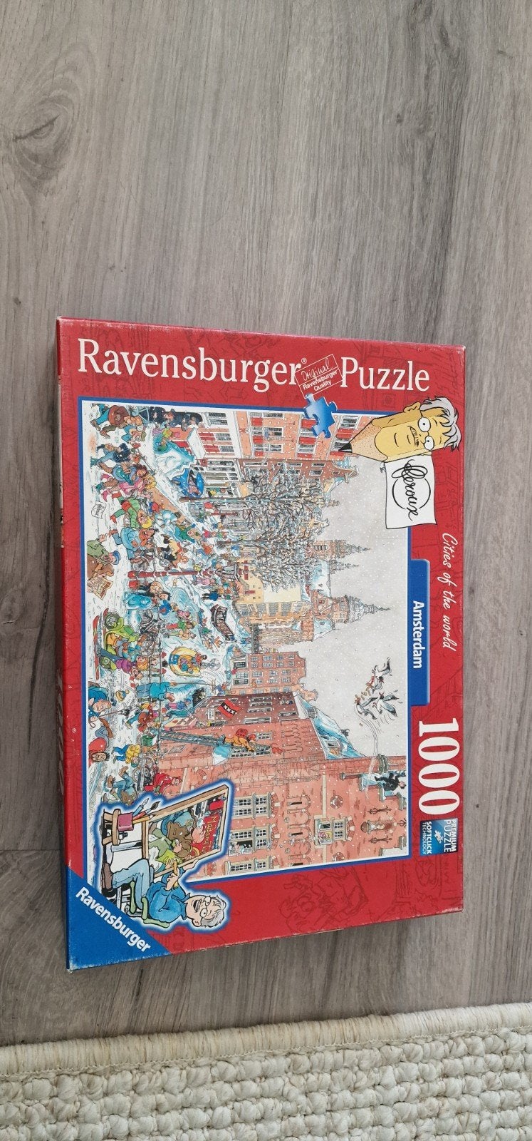ravenburger puzzle amsterdam 1000 stukjes, Ophalen of Verzenden, 500 t/m 1500 stukjes, Gebruikt