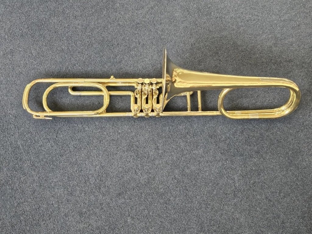 Emanuel Hüller Graslitz F Bass Valve Trombone, Muziek en Instrumenten, Blaasinstrumenten | Trombones, Ophalen, Gebruikt, Tenor
