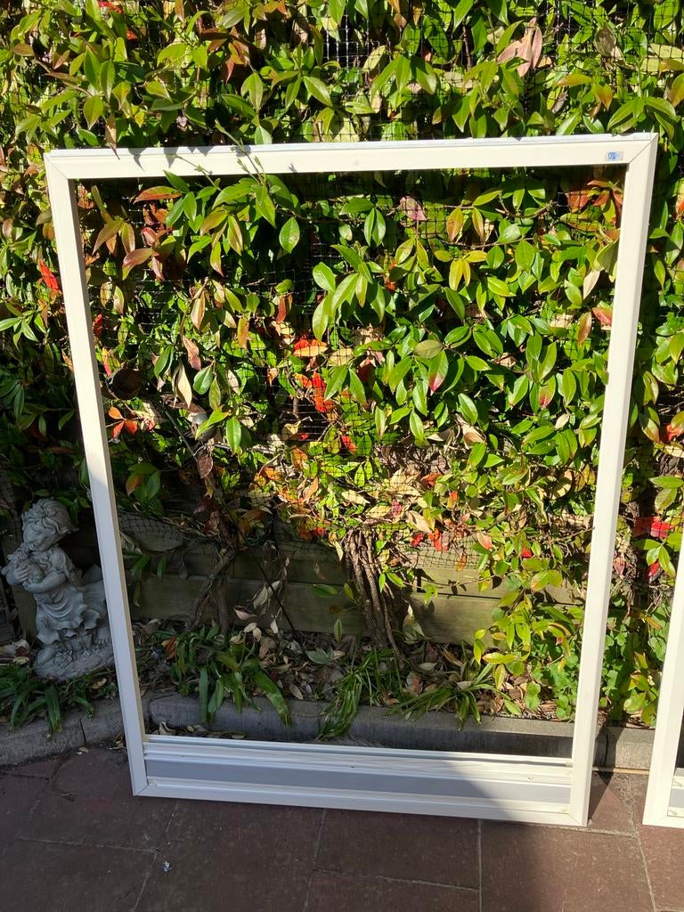 Aluminium frames met plissé gordijnen/vouwgordijen, Ophalen, 90 cm, Overige merken, 123 cm