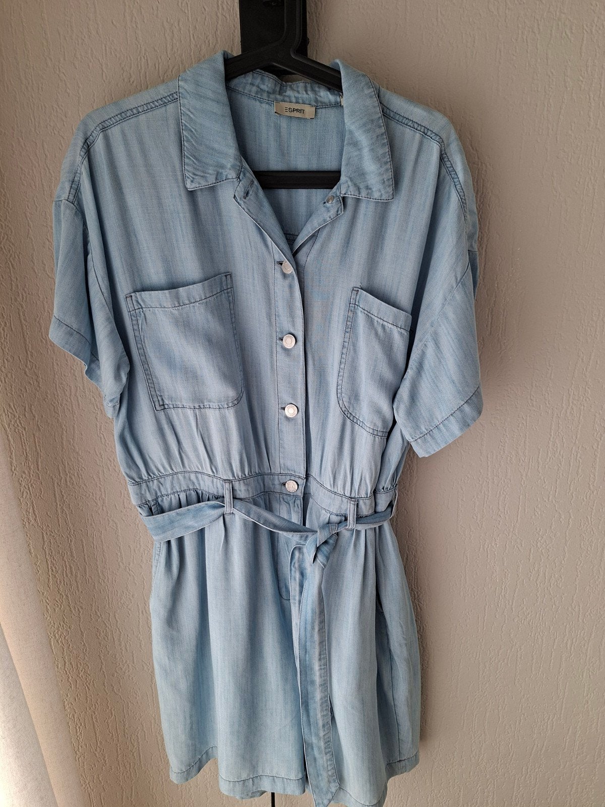 Esprit denim playsuit/jumpsuit maat XL, Kleding | Dames, Jumpsuits, Blauw, Maat 46/48 (XL) of groter, Ophalen of Verzenden, Zo goed als nieuw