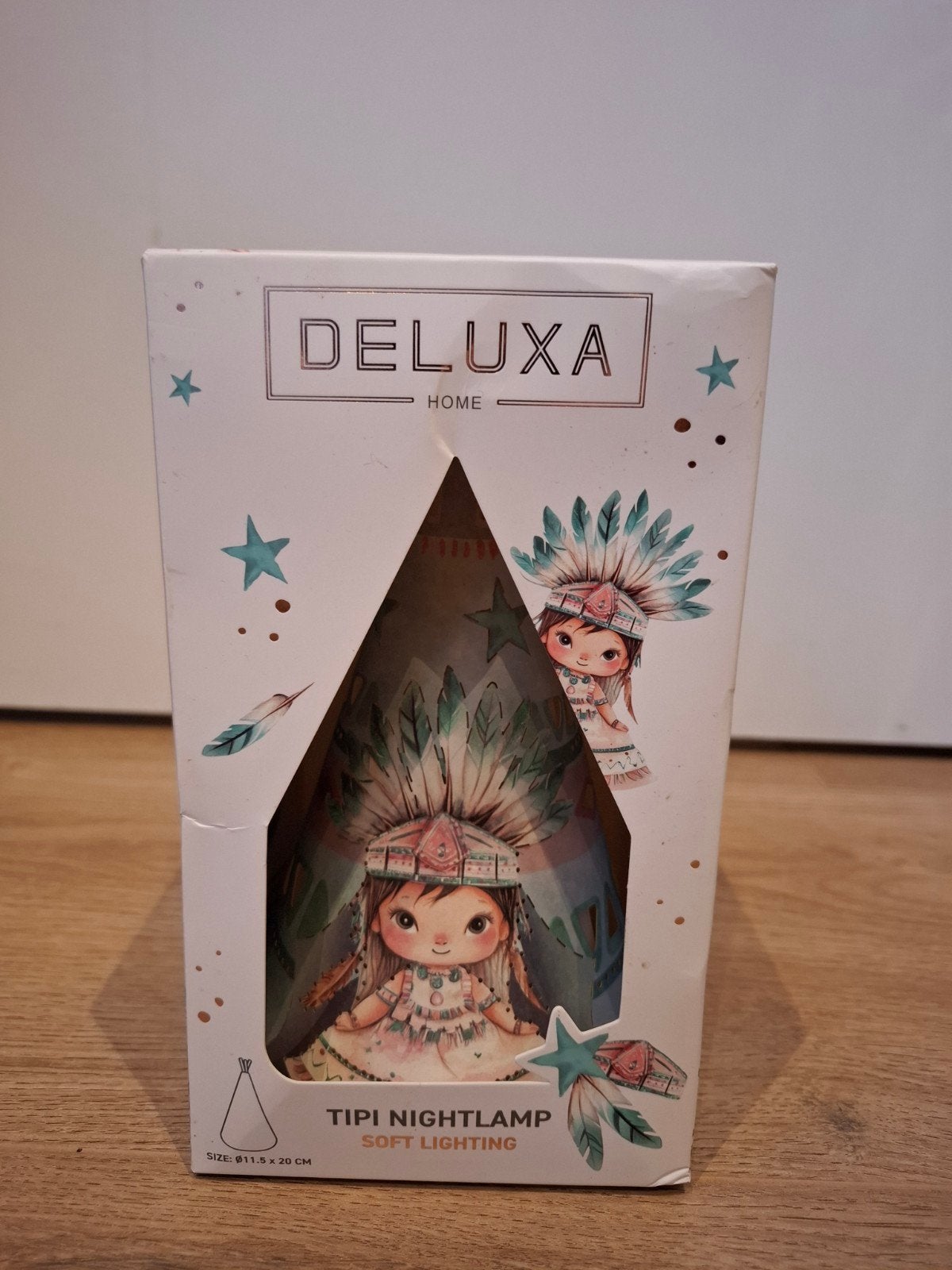 Deluxa Tipi Nachtlampje - Zachte Verlichting, Kinderen en Baby's, Ophalen of Verzenden, Nieuw, Draadloos, Lamp