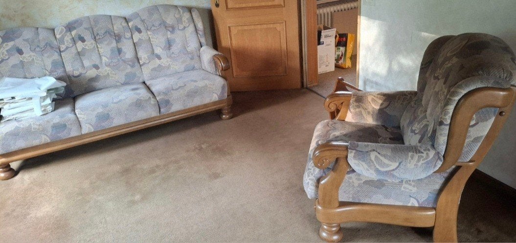 GRATIS bank en 2 stoelen, Ophalen, Zo goed als nieuw