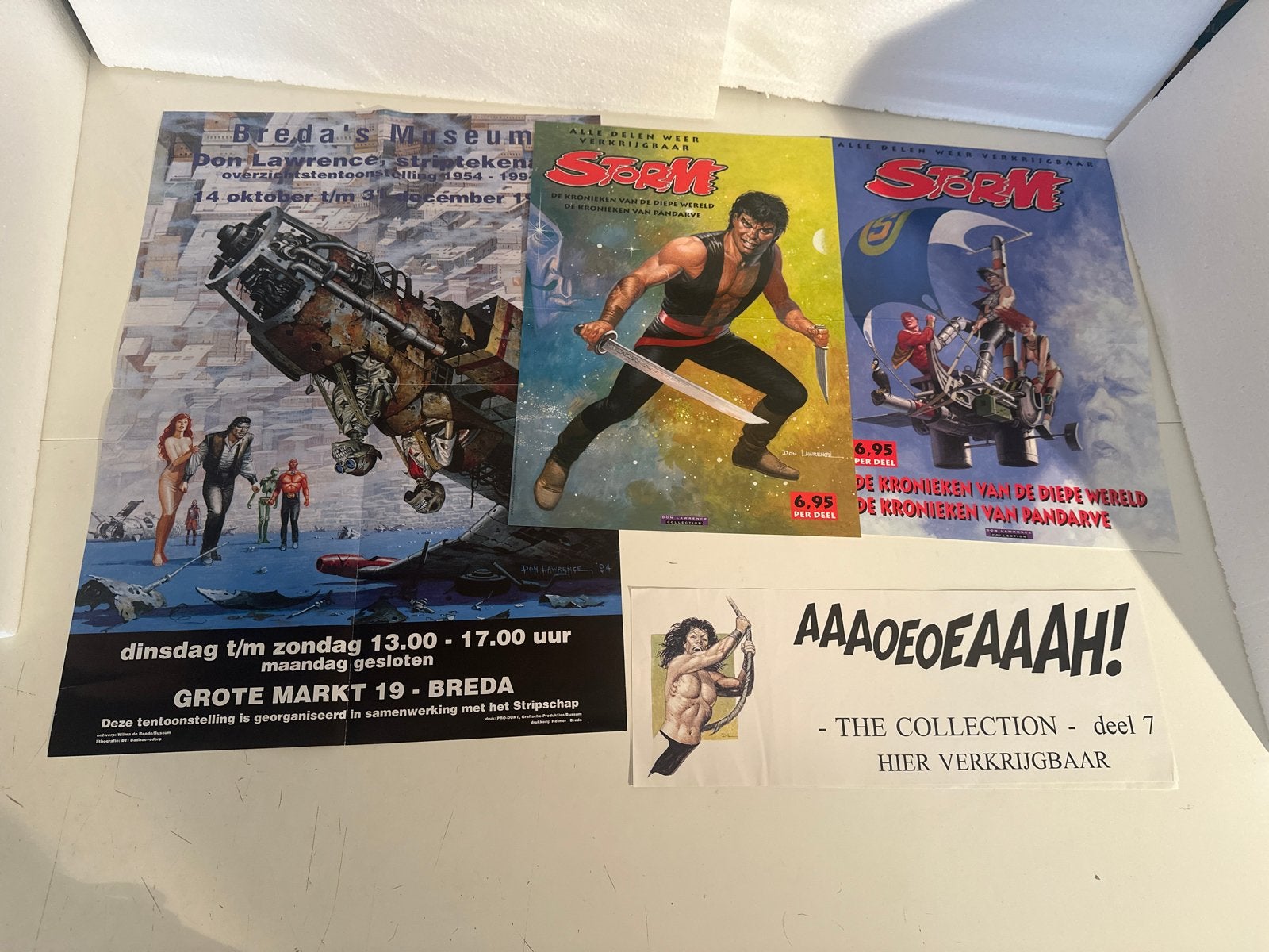 Storm tentoonstellingsposter en reclameposters ., Meerdere stripboeken, Ophalen of Verzenden, Gelezen