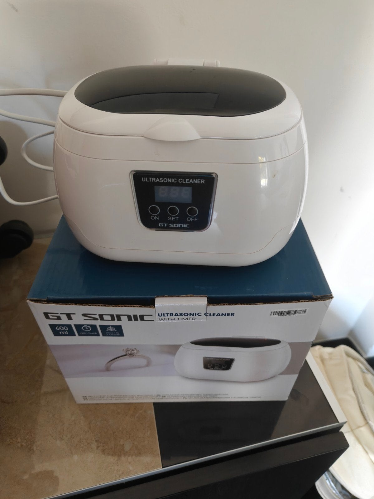 ultrasoon reiniger 600ml gt sonic reiniging apparaat, Ophalen of Verzenden, Gebruikt