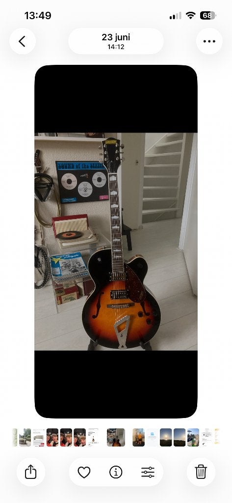 Gitaar Gretsch Streamliner Hollowbody SC Aged Brooklyn Burst, Muziek en Instrumenten, Snaarinstrumenten | Gitaren | Elektrisch