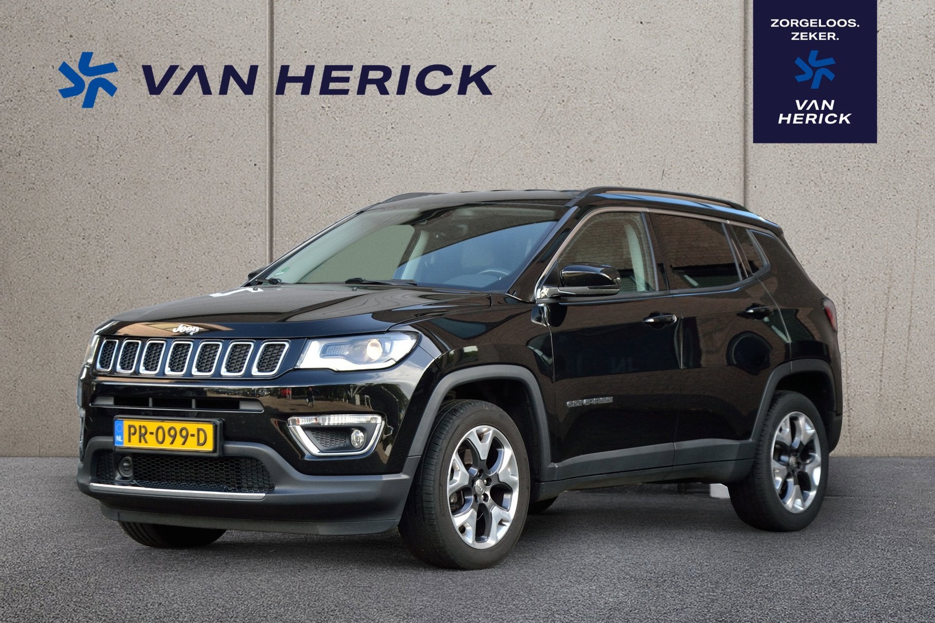 Jeep Compass 1.4 MultiAir 170PK Limited 4x4 | Automaat | Nav, Auto's, Automaat, 450 kg, 4 cilinders, Leder en Stof