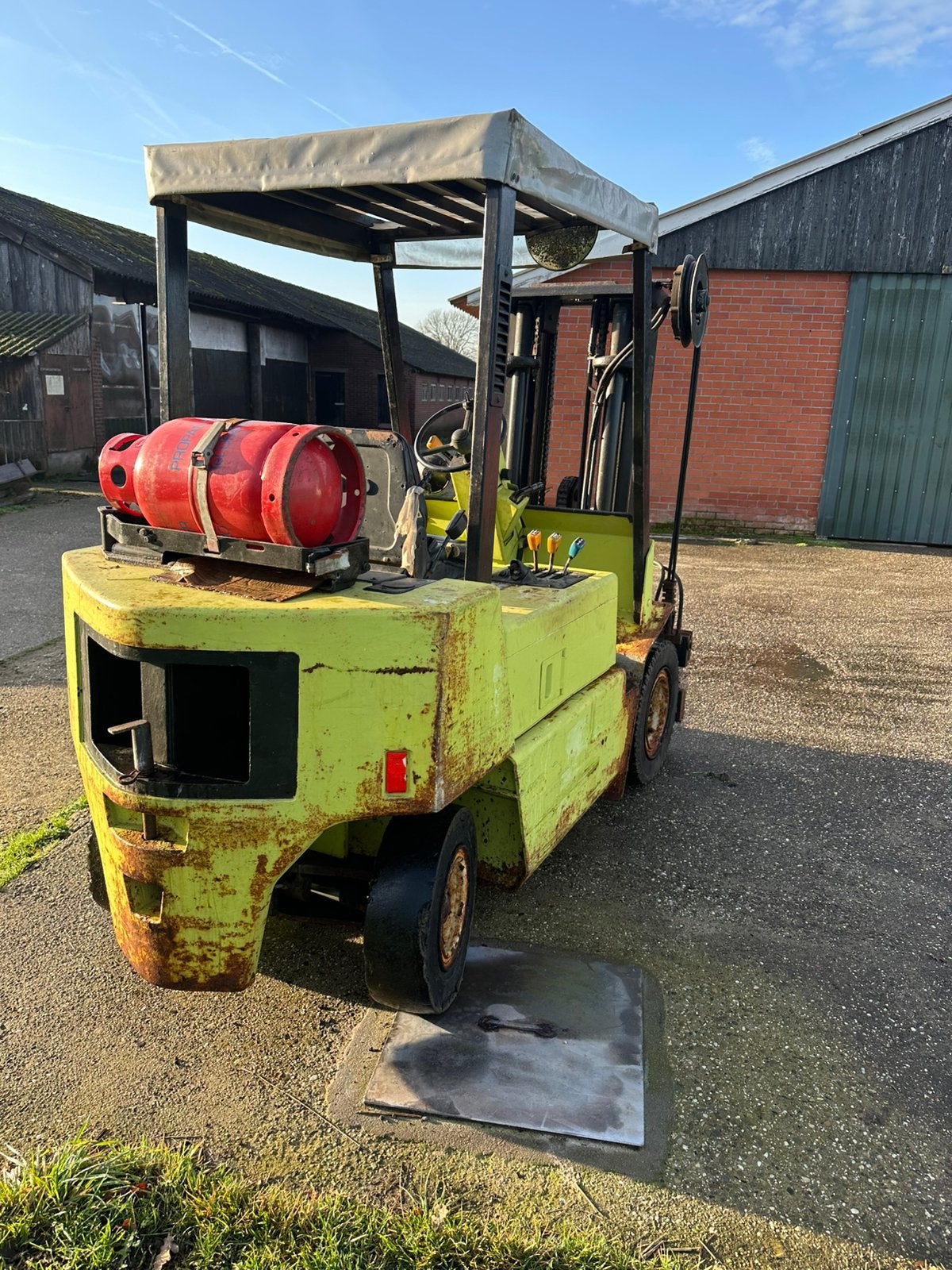Clark gpm25 gas heftruck, Ophalen of Verzenden, LPG, Heftruck