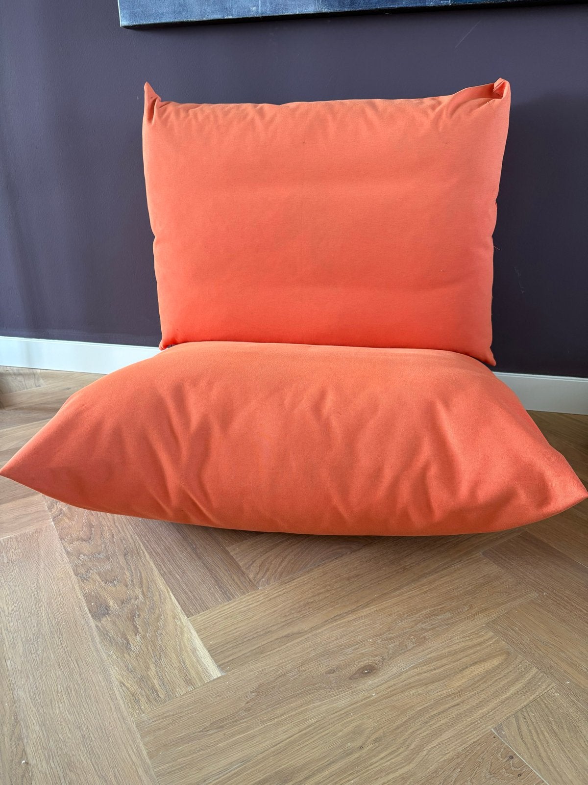 Ikea zitkussens - Oranje, Ophalen, Gebruikt, IKEA, Vierkant