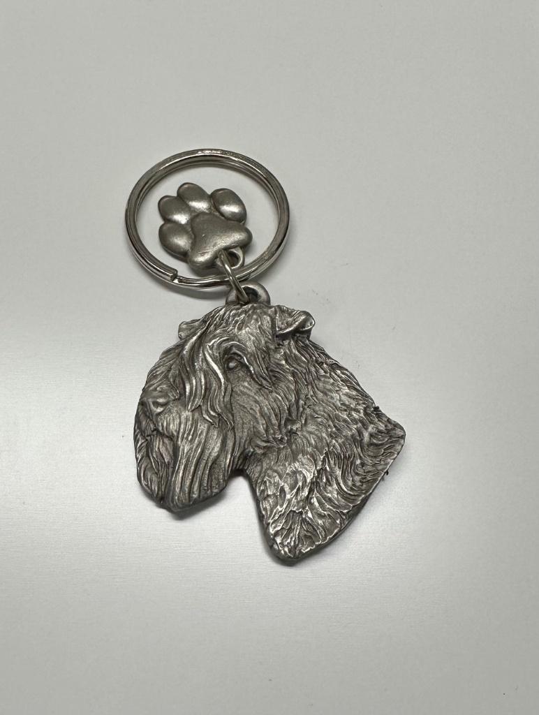 Sleutelhanger Soft Coated Wheaten Terrier - tin, Verzamelen, Dier of Natuur, Nieuw, Ophalen of Verzenden, Nvt