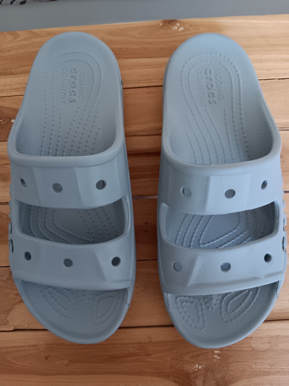 Crocs Classic Slide slippers maat 38/39 - Lichtgrijs, Slippers, Ophalen of Verzenden, Zo goed als nieuw, Crocs
