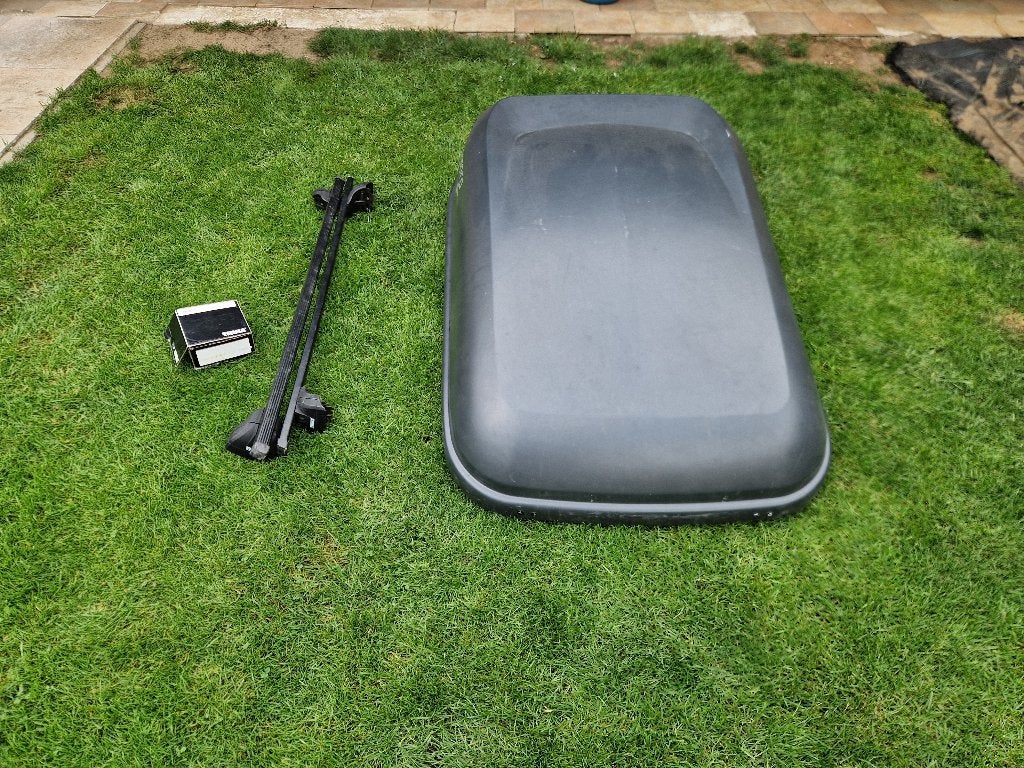 Dak koffer+ dakdragers compleet, Ophalen, Gebruikt
