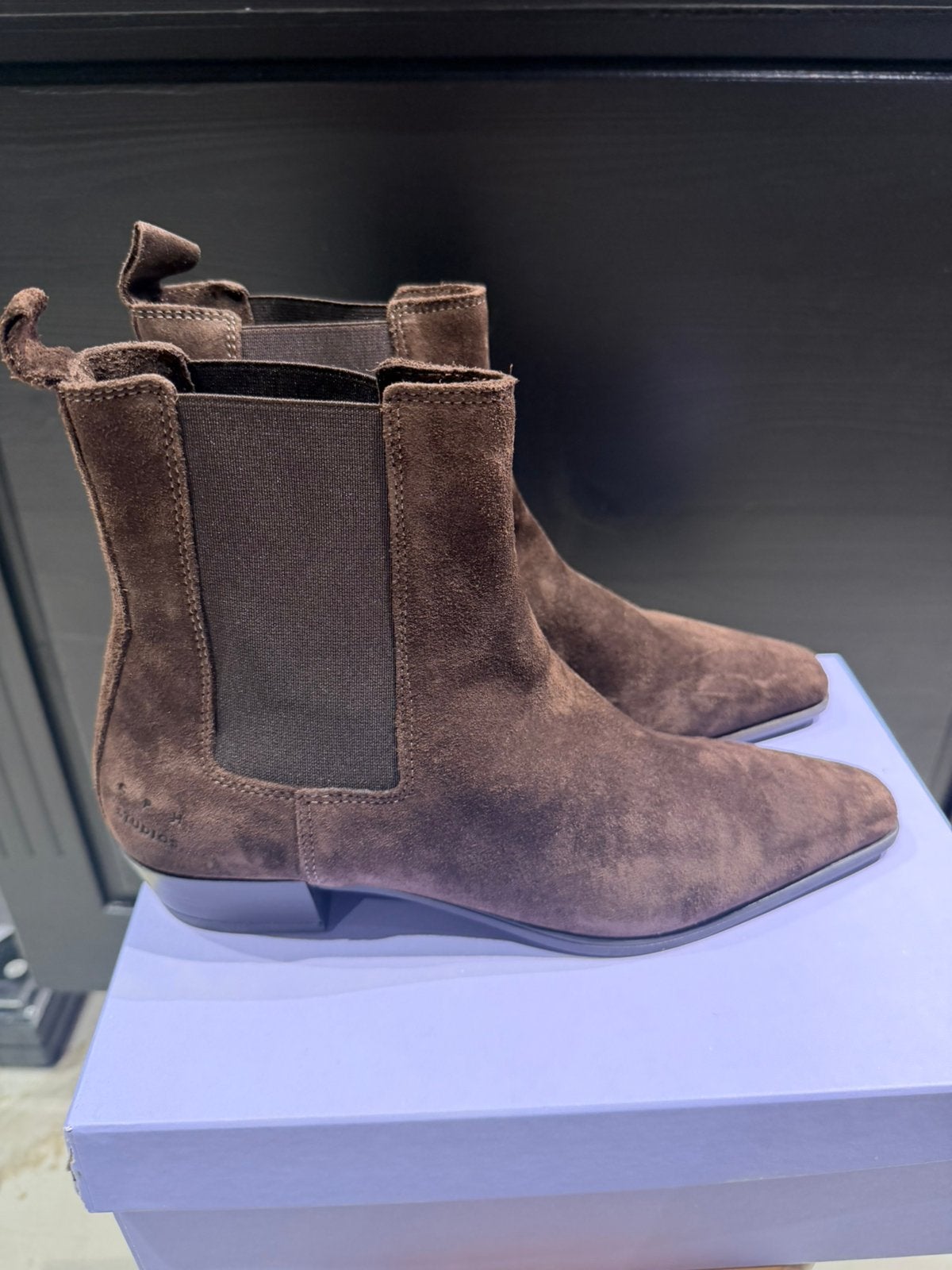 Nieuwe Copenhagen Studios suede ankle boots 40, Kleding | Dames, Verzenden, Nieuw, Bruin