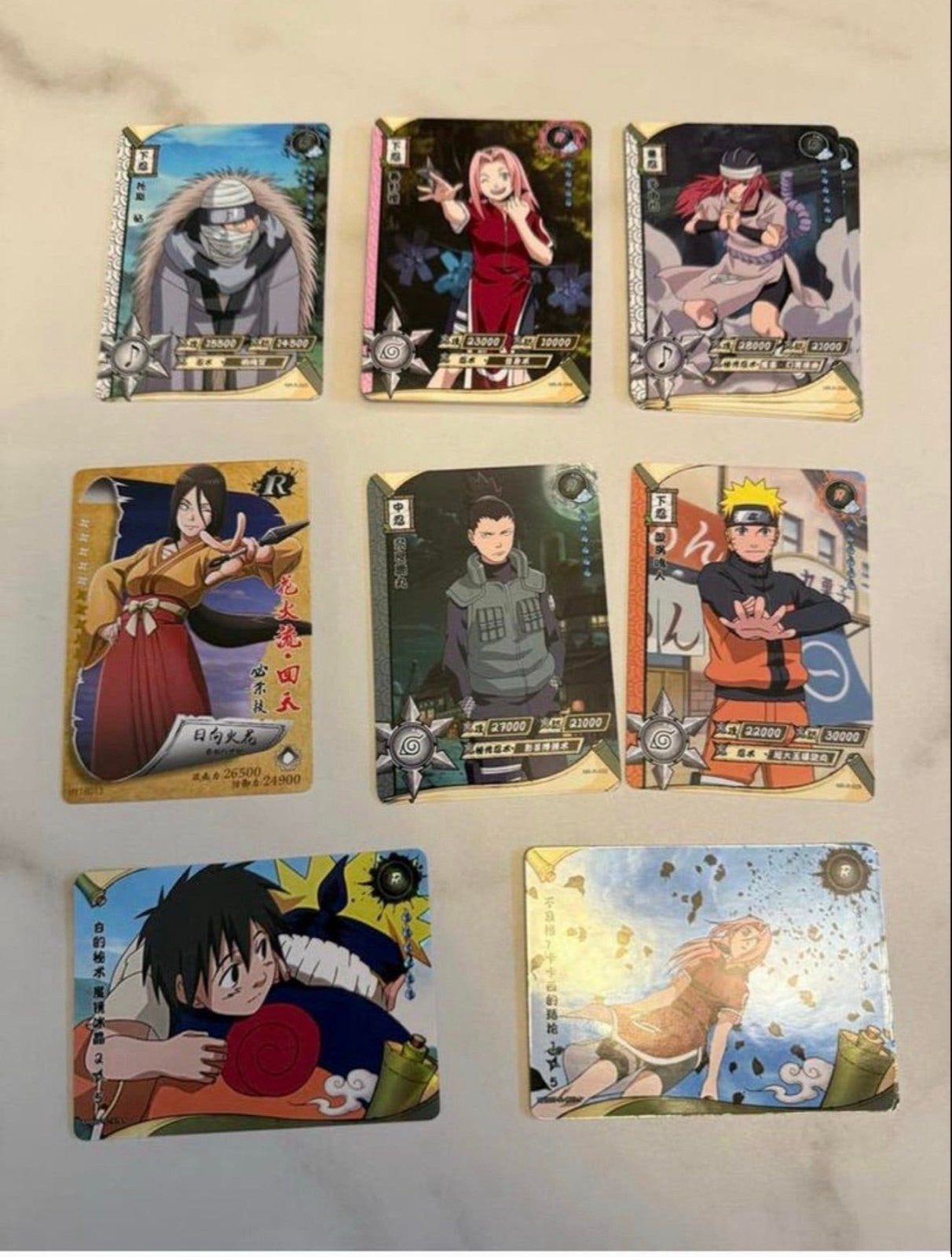 Naruto Trading Card Game Kaarten, Ophalen of Verzenden, Gebruikt, Meerdere kaarten