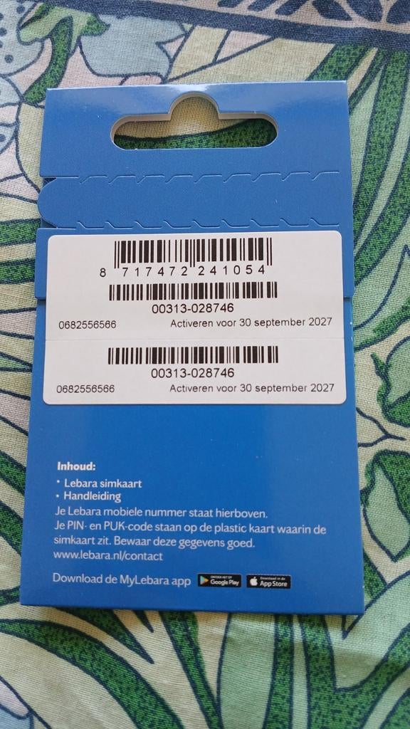 0682556566 Uitstekend top nummer lebara prepaid simkaart, Verzenden, Nieuw, KPN, Simkaart