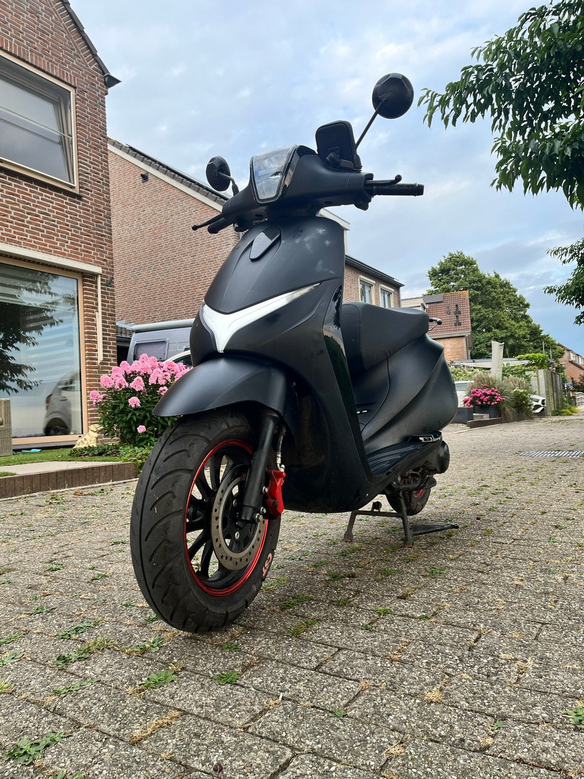 La Souris Valexim Scooter zwart rood, Fietsen en Brommers, Gebruikt, Benzine, Ophalen, Overige merken